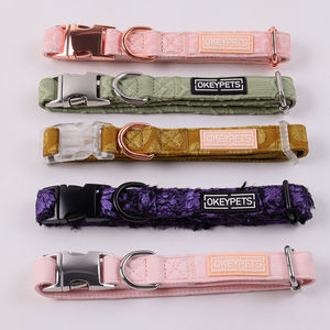 OKEYPETS Nouveauté Collier pour chien en métal avec boucle Accessoires pour animaux de compagnie Design luxueux durable Collier pour chien réglable - Product Image 5