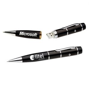 Clé USB 3.0 pivotante avec design élégant, en métal et cuir, idéale pour les cadeaux promotionnels - Product Image 2