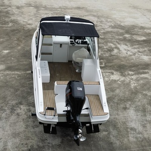 Yate de lujo con cabina flybridge de 24 pies, barco de fibra de vidrio con motor o motor de propulsión a popa - Product Image 5