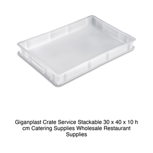กล่องบริการแบบซ้อนได้ 30 × 40 × 10 ซม. ไม่มีฝาปิด กิกันพลาสต์ - Product Image 2