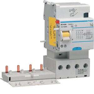 Blocco di protezione differenziale Hager 4P 63A Tipo A 30mA 3M - Product Image 1