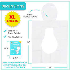 Spülbarer biologisch abbaubarer Papier-Toiletten sitz bezug Benutzer definierte Prägung Einweg artikel für Erwachsene und Kinder für Home Office Travel Christmas - Product Image 2