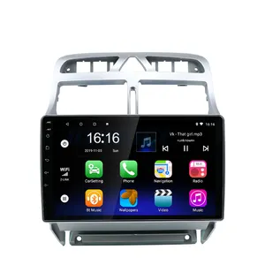 プジョー307タッチスクリーン自動車電子車AndroidマルチメディアナビゲーターステレオラジオDVDプレーヤー用
