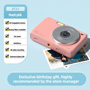 Appareil photo numérique de poche mat à mise au point fixe, objectif numérique 50MP CMOS, vidéo 4K, écran LCD 2,4 pouces, flash intégré, appareil photo compact pour étudiants - Product Image 6