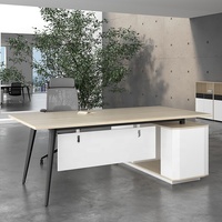 Chaise et table de bureau pour une personne Table de bureau Mobilier Table de bureau communale de Dubaï avec section pour la banque