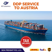 Agent maritime professionnel FCL LCL pour l'Autriche, service logistique, transitaire Chine-Vienne, Linz, Graz