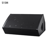 S15M Pasif 2 yollu 15 inç Neodimyum Titanyum Monitör Hoparlörler 8-Ohm AC Plastik Metal Gövde 500W Ters Dinleme Ev Partisi