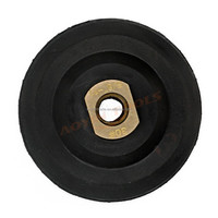 M14 Vente en gros Disque diamanté à tranchants bombés brasé sous vide de 4 pouces (100 mm) avec support en caoutchouc pour le meulage du granit, du marbre et de la pierre technique