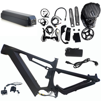 Paket Rangka Sepeda Listrik EMTB Serat Karbon Dengfu E22 Bafang M630 1500W 48V 52V