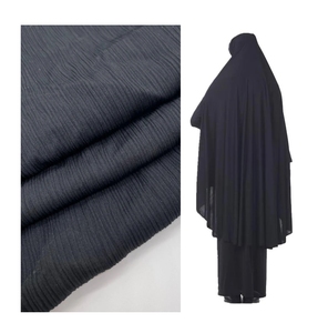Nida vải Nhà cung cấp tại Trung Quốc Polyester abaya lụa máy bay phản lực vải màu đen <span class=keywords><strong>karachi</strong></span> cao cấp ameera Indonesia nida vải - Product Image 2