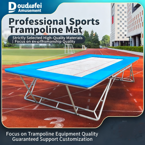 Tapis <span class=keywords><strong>de</strong></span> <span class=keywords><strong>saut</strong></span> <span class=keywords><strong>de</strong></span> <span class=keywords><strong>trampoline</strong></span> souple <span class=keywords><strong>de</strong></span> haute qualité, tissu <span class=keywords><strong>de</strong></span> lit <span class=keywords><strong>de</strong></span> <span class=keywords><strong>trampoline</strong></span> durable, anneaux en V, filet <span class=keywords><strong>de</strong></span> protection, <span class=keywords><strong>trampoline</strong></span> <span class=keywords><strong>de</strong></span> qualité commerciale - Product Image 2