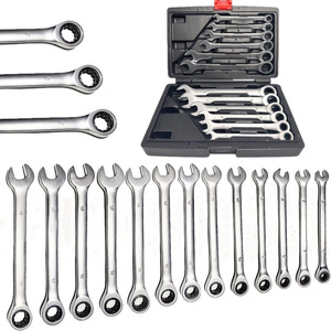 Clé à cliquet à double usage à 72 dents, à embout ouvert, avec tête fixe sablée pour une utilisation facile - Product Image 1