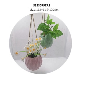 <span class=keywords><strong>Vase</strong></span> en céramique <span class=keywords><strong>à</strong></span> suspendre <span class=keywords><strong>au</strong></span> <span class=keywords><strong>mur</strong></span> de style nordique pour décor de cour extérieure - Product Image 4