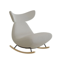 Canapé simple requin chaise à bascule léger de luxe extérieur style chinois chambre à coucher personnalité chaise blanc gros canapé paresseux