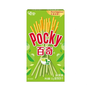 ป๊อกกี้ กลิโกะ 50 กรัม รสชาเขียวมัทฉะ ขนมแท่งกรอบหวาน น้ำตาลน้อย ขนมเพื่อสุขภาพสำหรับเด็ก บรรจุถุง ขายดี - Product Image 1