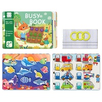 My Preschool Children's Farm Quiet Book Toddlers Toys Montessori 1-3 Busy Book for Kids Educational