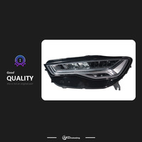 Pour Audi A6 12-18, ensemble de phares 12V 35W, modification avec 3 lentilles, matrice laser LED, feux de jour