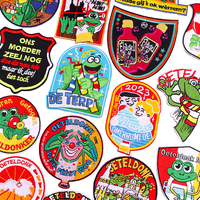 Écussons Oeteldonk, Écussons Grenouille Carnaval des Pays-Bas, Appliques thermocollantes pour vêtements et chapeaux, Logo personnalisé, Vente en gros