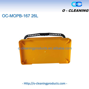 Seau de nettoyage professionnel en plastique de 26L sur roues, seau à <span class=keywords><strong>raclette</strong></span> robuste avec tamis, seau de rangement d'outils portable - Product Image 2