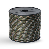 Paracordes 4 mm 100 % nylon haute ténacité 9 brins, emballage bobine, cordes 550 lb pour 100 mètres/rouleau