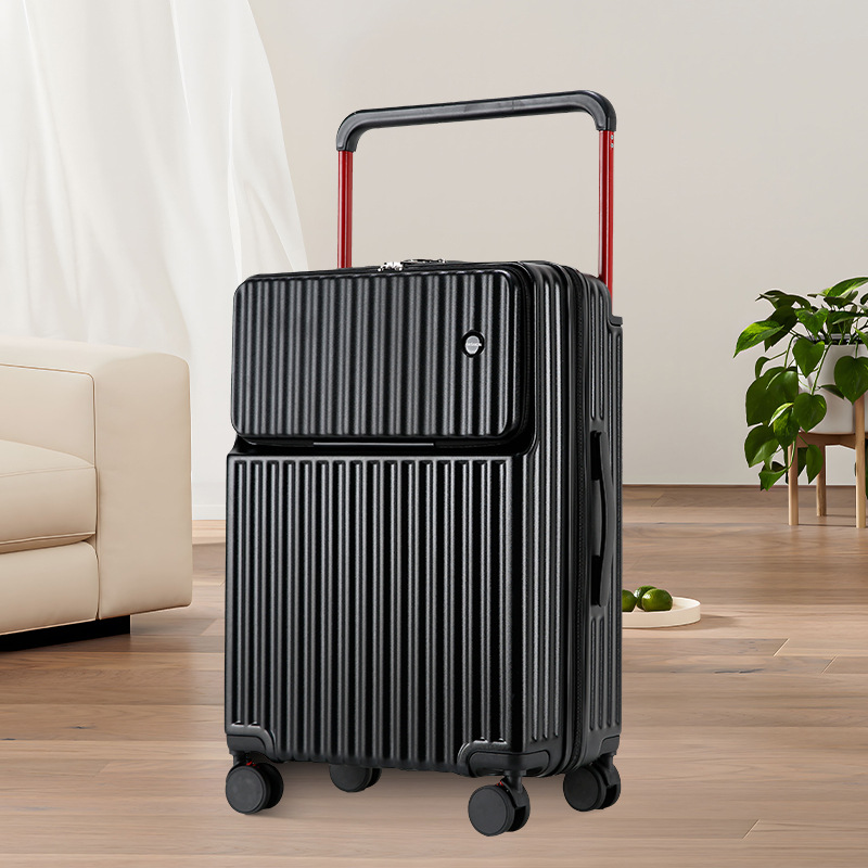 Noir foncé [Ouverture frontale zippée avec large tirette]