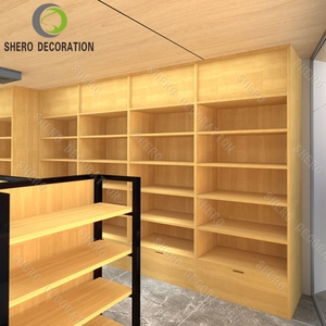 <b>Book</b> Shelf Wooden Reading Room Bookstore Rack School <b>Library</b> Furniture Shelves Display Stands - Product Image 2