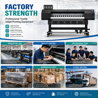 Imprimante jet d'encre textile industrielle pour l'impression de tissus de vêtements de sport, machine d'impression numérique à alimentation automatique