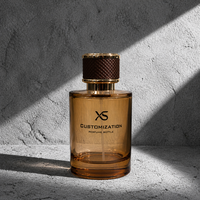 Nouveau produit 2026 : Flacons de parfum cylindriques en verre épais 100 ml – Bouteille de parfum de luxe transparente vide avec emballage boîte
