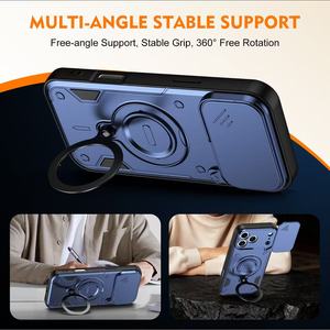 โรงงานไป๋หลี่ ยอดนิยม 360 °   เคสโทรศัพท์แบบหมุนได้สำหรับ iPhone 17/18 PRO MAX พร้อมเลนส์สไลเดอร์ ป้องกันการตกกระแทก ฝาหลังป้องกัน - Product Image 5
