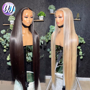 Nguyên liệu tóc giả tóc cambodian, glueless Nguyên Việt Nam tóc giả tóc con người tự nhiên Trong Suốt Ren đóng cửa Tóc Giả Nhà cung cấp cho phụ nữ da đen - Product Image 1