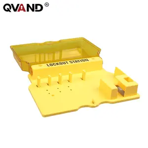 QVAND Industrial Safety Master Lock Out Loto 20 4 Padlock Lockout Tagout Station Cabinet With Cover