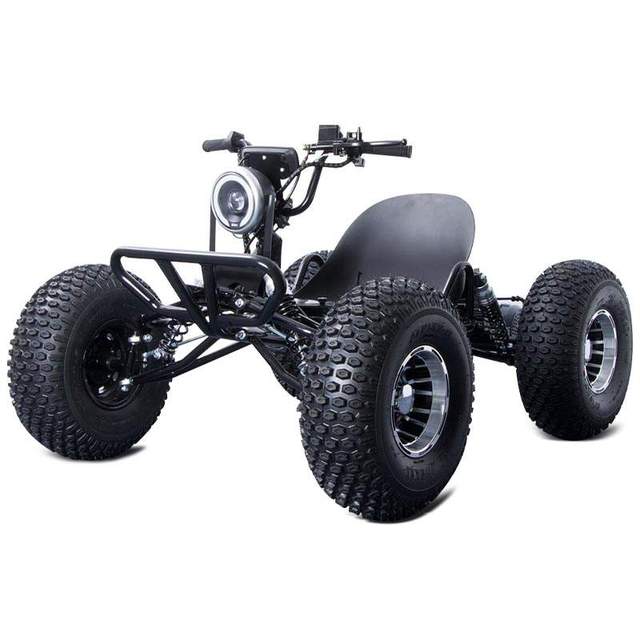 High Power 48V 1200W Electric Off-Road Go Kart with Disc Brakes & LED Headlights | LONGWISE All Terrain Adult Racing Kart