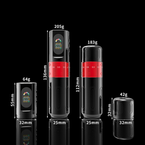 ชุดเครื่องสักไร้สายแบบครบชุด พร้อมจอ LCD และกระดาษทรานเฟอร์พร้อมเข็มสัก - Product Image 6