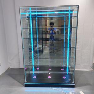 Vitrina de Vidrio Templado Personalizada de Visión Completa en Oferta, Moderna Vitrina de Exhibición de Vidrio - Product Image 5