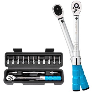 Juego de Llaves Dinamométricas para Bicicleta de Acero Inoxidable de 1/4 de Pulgada, de 2 a 14 Nm, <span class=keywords><strong>Kit</strong></span> de Herramientas de Reparación de Bicicletas Negras para Bicicletas de Montaña <span class=keywords><strong>MTB</strong></span> - Product Image 2