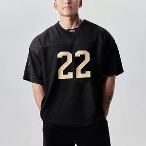 เสื้อตาข่ายสำหรับผู้ชายทรงหลวมเสื้อกีฬาแห้งเร็วทรงหลวมสำหรับผู้ชาย - Product Image 5