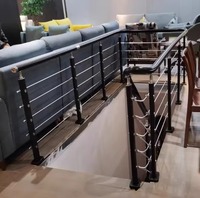 Rampe d'escalier en acier inoxydable amovible, design personnalisé de haute qualité