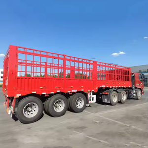 ZHONGSHENGTIANQI Chine Semi-remorque de clôture de transport de marchandises à bas prix avec piquet en acier à 4 essieux du fabricant avec charge utile de 100t à vendre - Product Image 6