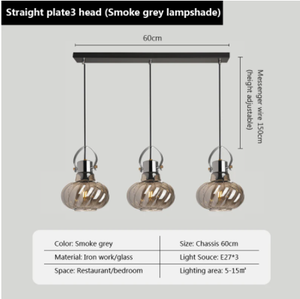 Lampes suspendues Vintage à Led, <span class=keywords><strong>Suspension</strong></span> d'éclairage nordique en <span class=keywords><strong>verre</strong></span>, chambre à coucher, salle à manger, Loft, Bar, lustre de décoration - Product Image 5