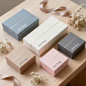 Trend Custom High-End Matte Ribbon Gift Box Eco-friendly Rigid Paper Box for Clothing Suitable for Gifts and Branding. - Product Image 1