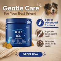 Masticables multivitaminés 11-en-1 pour chiens, 90 bouchées molles, 11,7 oz, pour les os et les articulations, la peau et le pelage, et la digestion, saveur poulet