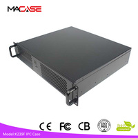 Châssis de serveur industriel Micro ATX 2U 19 pouces 390 mm de type court, ventilateur horizontal, application serveur, en stock