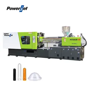 Powerjet PET2605-V6 400TON tam otomatik enjeksiyon kalıplama makinesi 480 Ton Preform