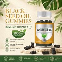 OEM Private Label 2000mg Schwarzkümmelöl-Gummibärchen 60 Stück Vegan Nicht-GVO Bärenform Großhandel Fabrik Maßanfertigung