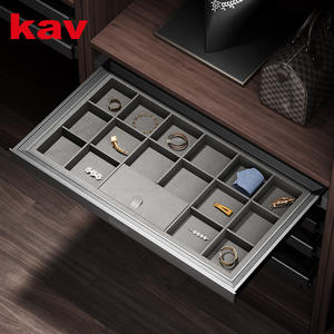 Caja de Almacenamiento para Joyería de Cuero Serie Kav Mousant Accesorios para Armario Herrajes para Muebles Cajón Organizador de Joyas - Product Image 3