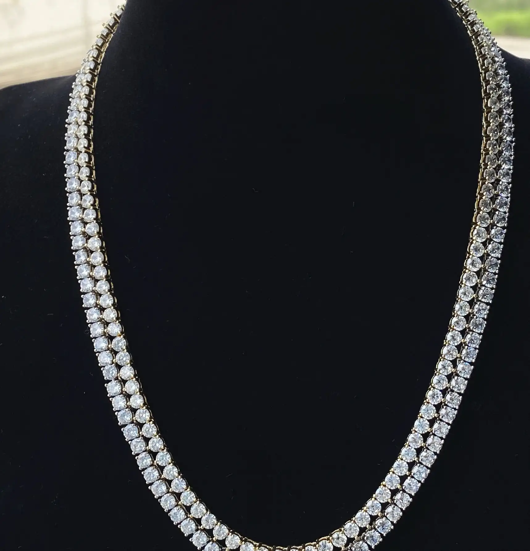 Chaîne en zircon plein diamant, collier de Tennis, style hip-hop, Europe et états-unis, 3, 4, 5mm