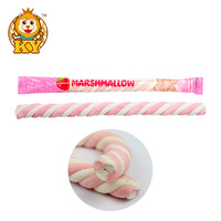 Vente en gros de longues bandes personnalisées de remplissage de confiture torsadée colorée fournisseur de bonbons à la guimauve pour les enfants