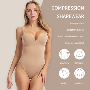 Women Seamless Shaping Bodysuit Tummy Control Waist Trainer Push up Chest Postpartum Slimming Butt Lifter Body Shaper
