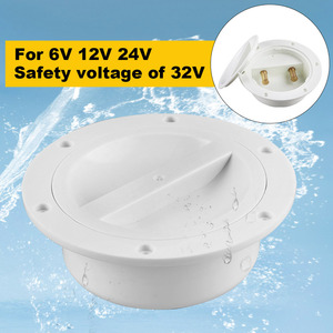 Enrouleur de ligne de pêche marine en plastique YC101909 blanc et noir pour utilisation en bateau - Product Image 3