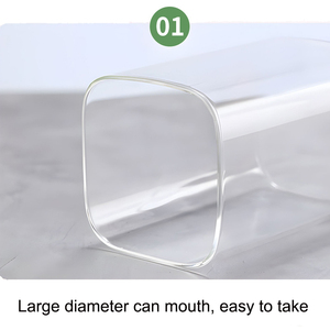 Hũ thủy tinh vuông 1150ML có nắp gỗ, in logo, dùng để đựng thực phẩm trong nhà bếp, lọ thủy tinh kín khí, dụng cụ đựng đồ trong nhà bếp - Product Image 6